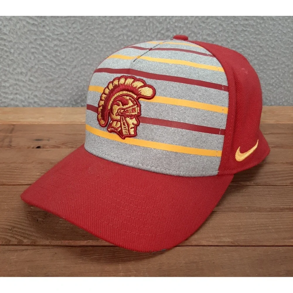 USC‎ Trojans Hat Adult Multicolor Fitted Cap Nike Classic 99 Dri Fit Swoosh NCAA